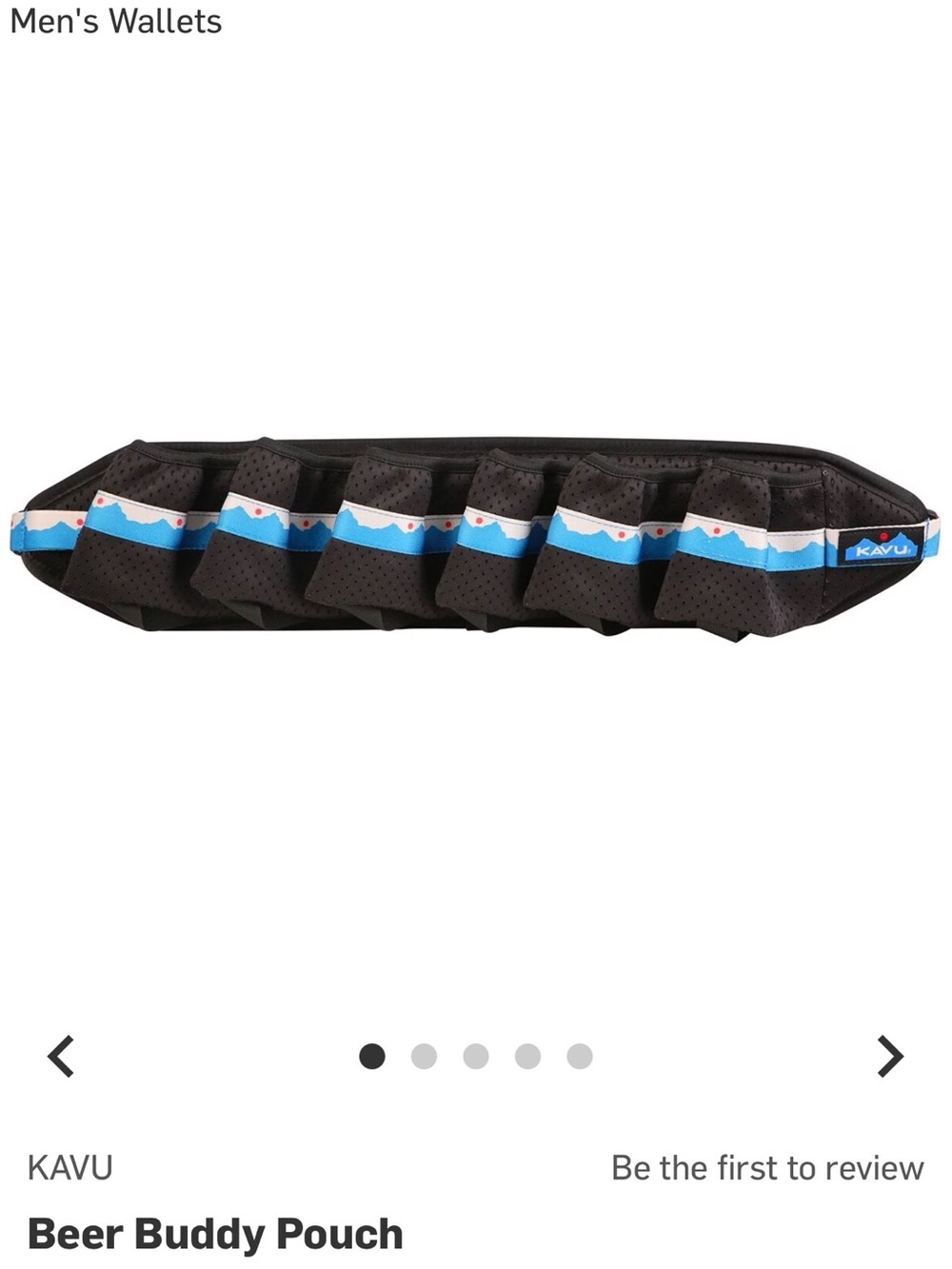 Kavu Beer Buddy Belt Fanny Pack Black! 6 Pack Of Beer Or Waters! Outdoor Hiking